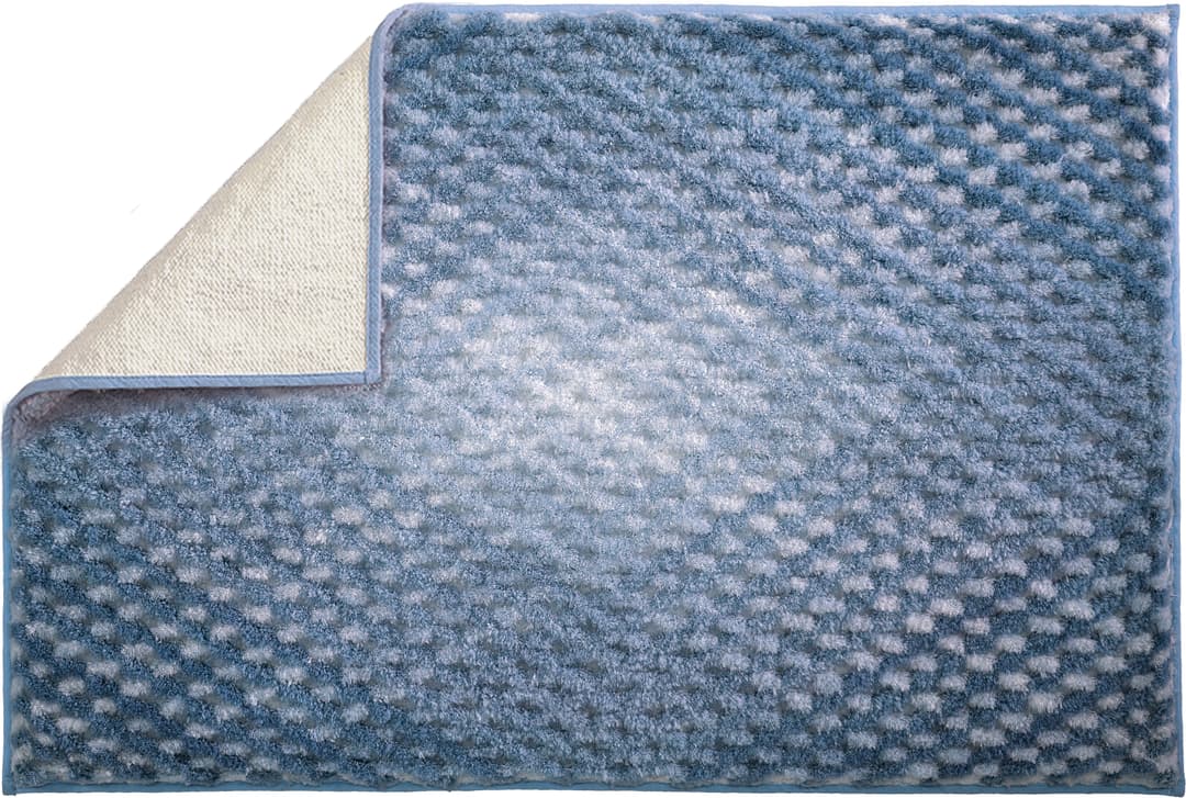 Kleine Wolke Badematte Cory | Blau