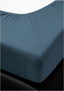 BIERBAUM Jersey Spannbettlaken | Blau