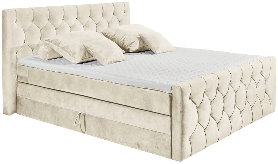 ED EXCITING DESIGN Boxspringbett "Cashfield" | Beige