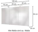 welltime Spiegelschrank Baabe | Weiß 3
