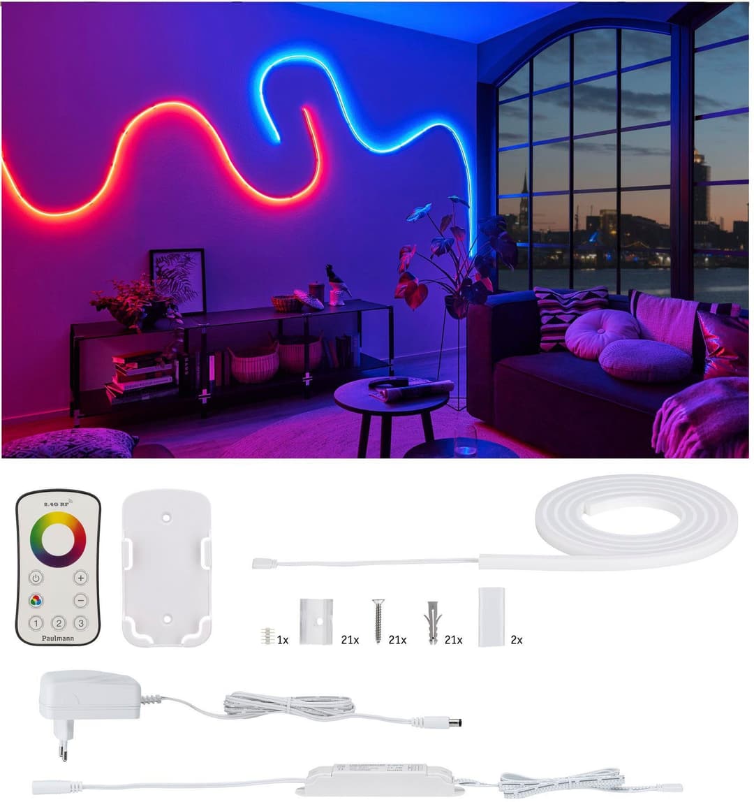 Paulmann MaxLED Flow RGB LED-Streifen Basisset | Weiß
