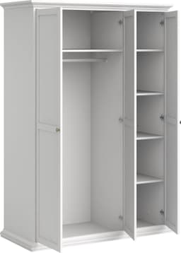 Home affaire Drehtürenschrank Paris | Weiß