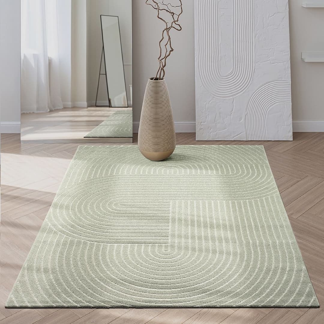 the carpet Teppich Santo Plus | Grün