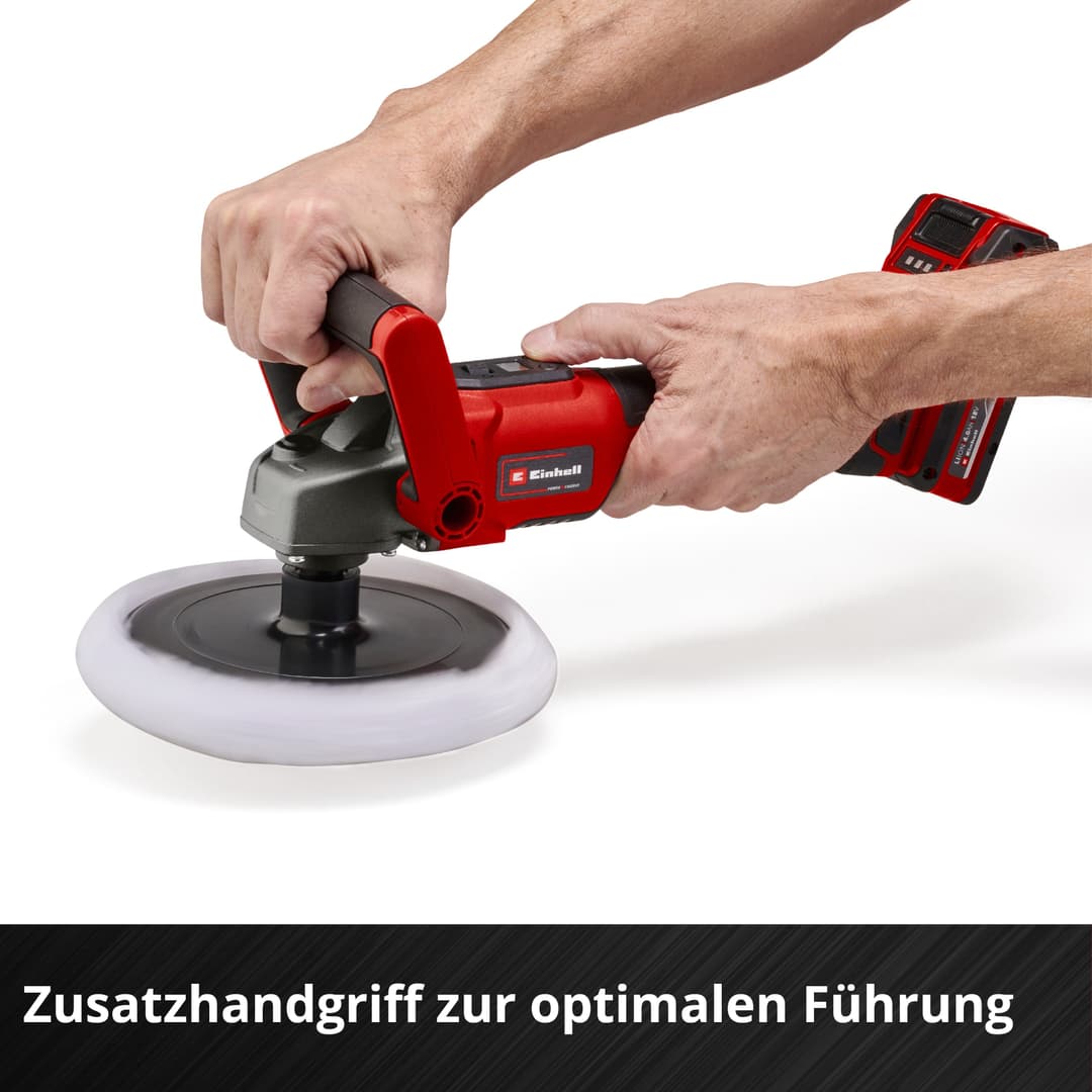 Einhell Akku-Poliermaschine CE-CP 18/180 Li E-Solo | Rot
