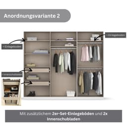 rauch Drehtürenschrank Koluna | Weiß