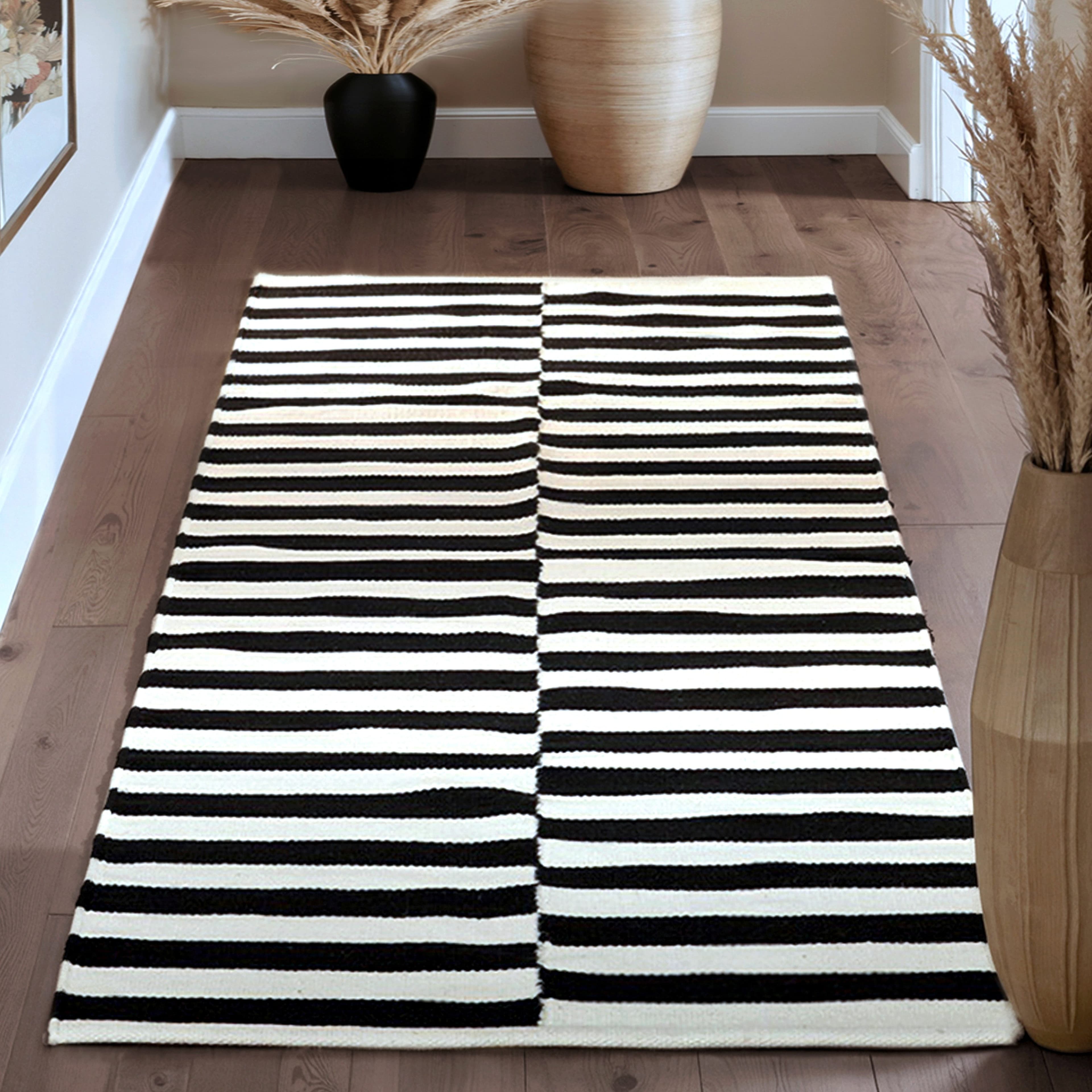 HANSE Home Wollteppich Vika | Schwarz