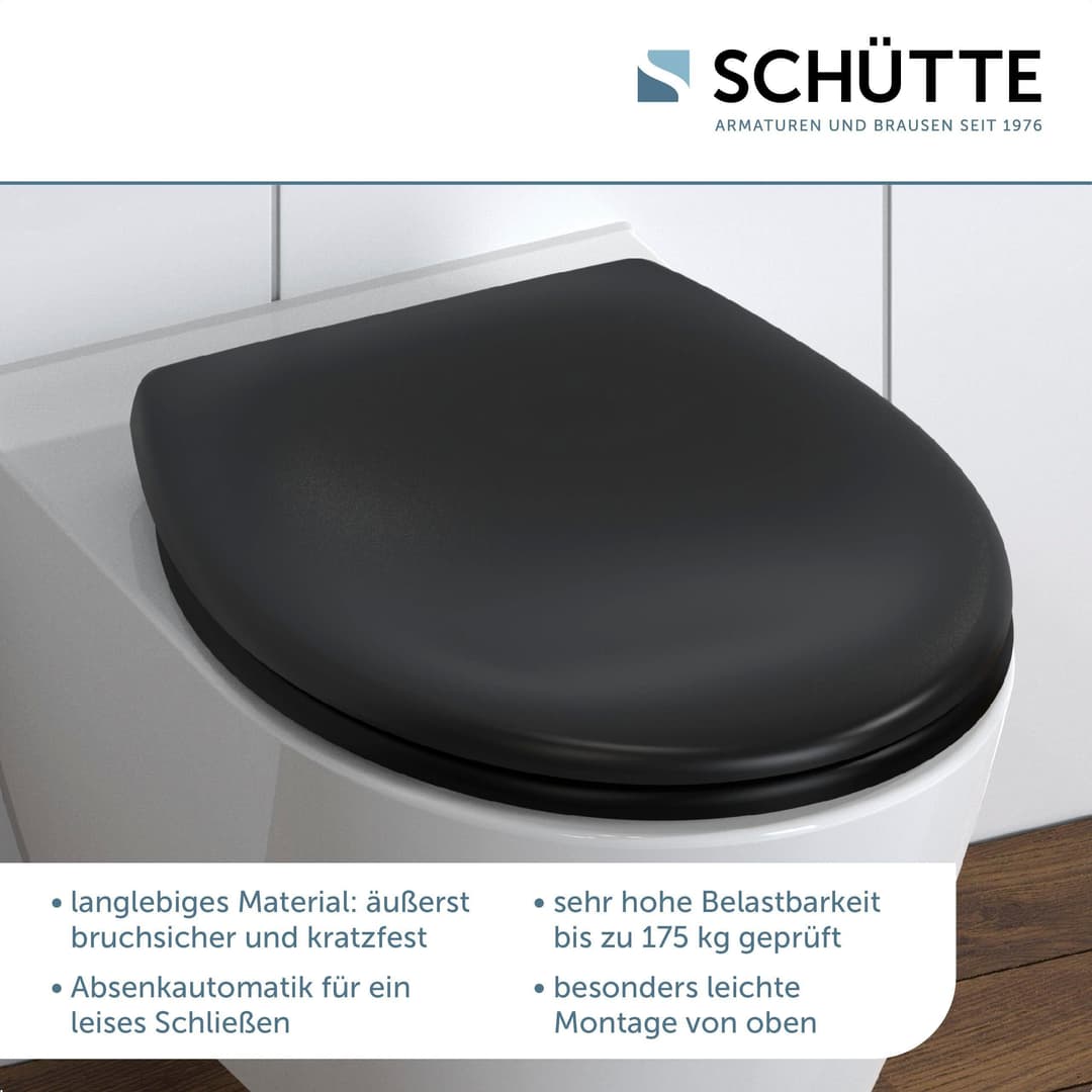 Schütte WC-Sitz | Schwarz