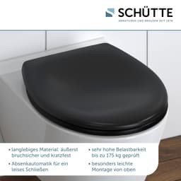 Schütte WC-Sitz | Schwarz