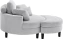 ATLANTIC home collection Loveseat Ravi | Grau 5