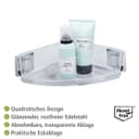 Wenko Eckregal Vacuum-Loc Quadro, 1 Etage | Silber 5