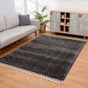Carpet City Hochflor-Teppich Pulpy 100 | Grau