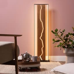 Brilliant LED Stehlampe Thunder | Holztöne