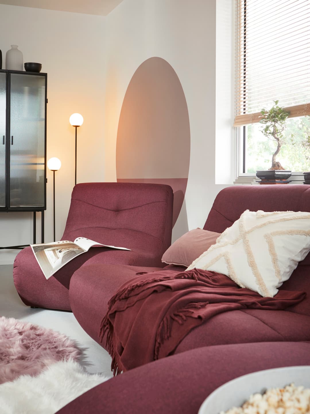 Wohndecke Basics | Rot