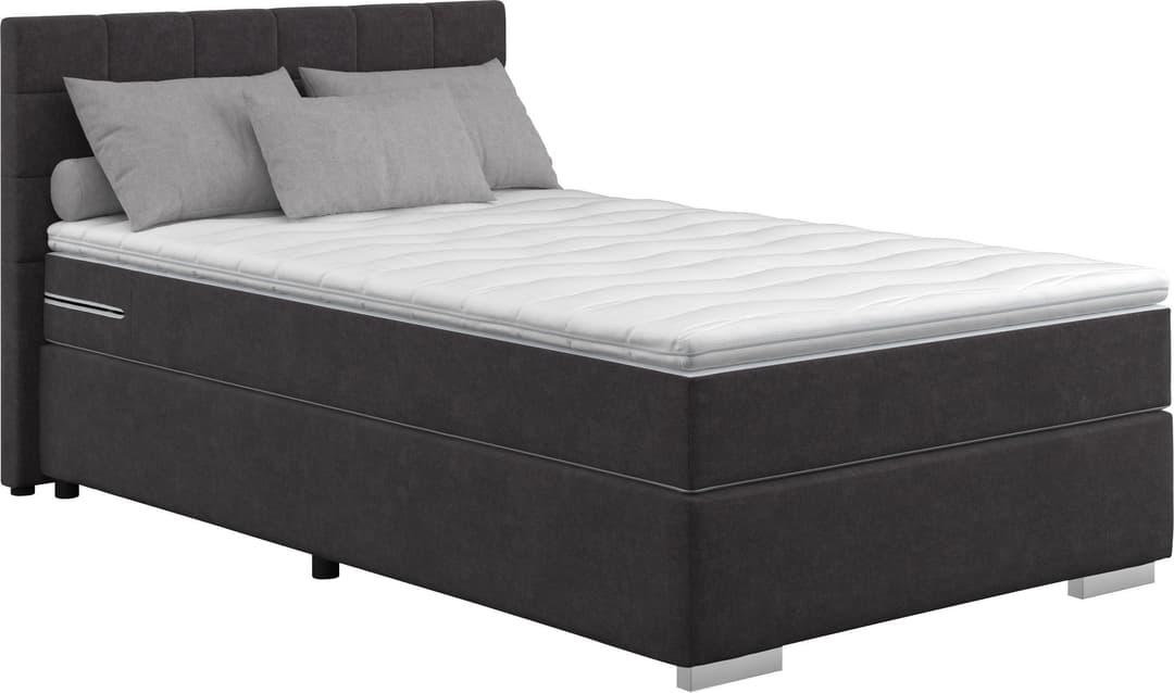 COTTA Boxspringbett Simba | Schwarz