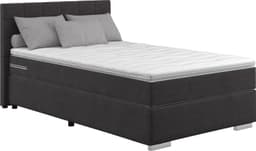 COTTA Boxspringbett Simba | Schwarz