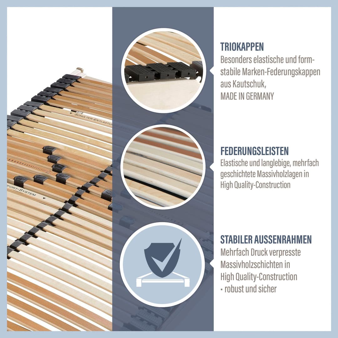 Beco Lattenrost Comfort Lux | Holztöne