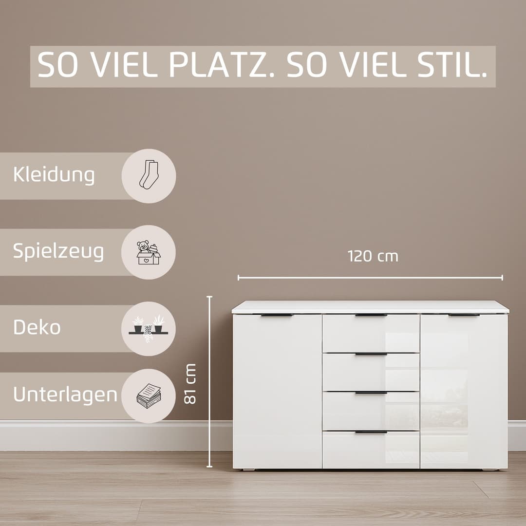 OTTO home Kombikommode AGORDO | Weiß