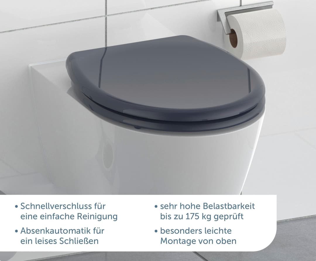 Schütte WC-Sitz | Grau