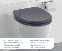 Schütte WC-Sitz | Grau