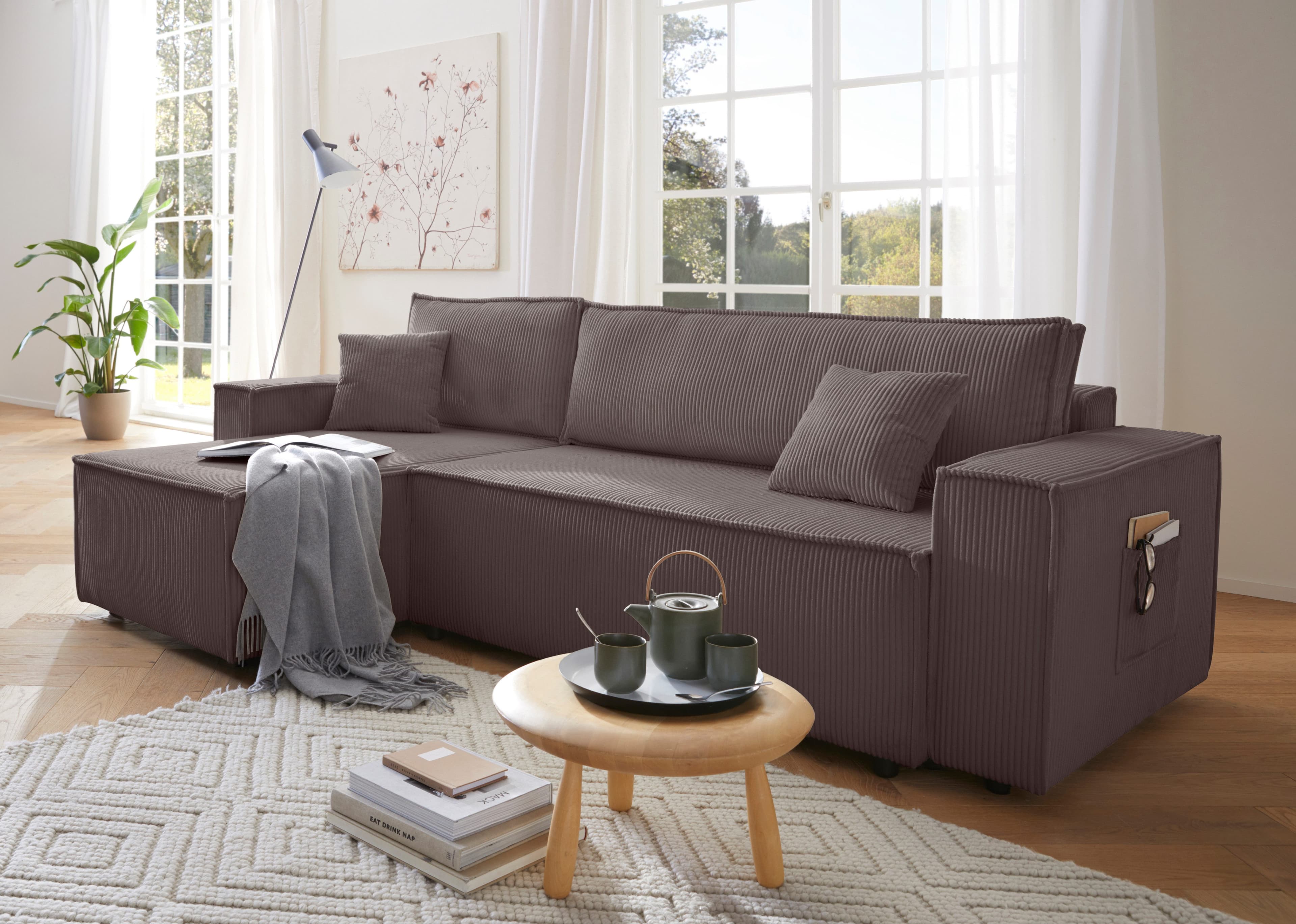 OTTO home Ecksofa CASSI | Braun
