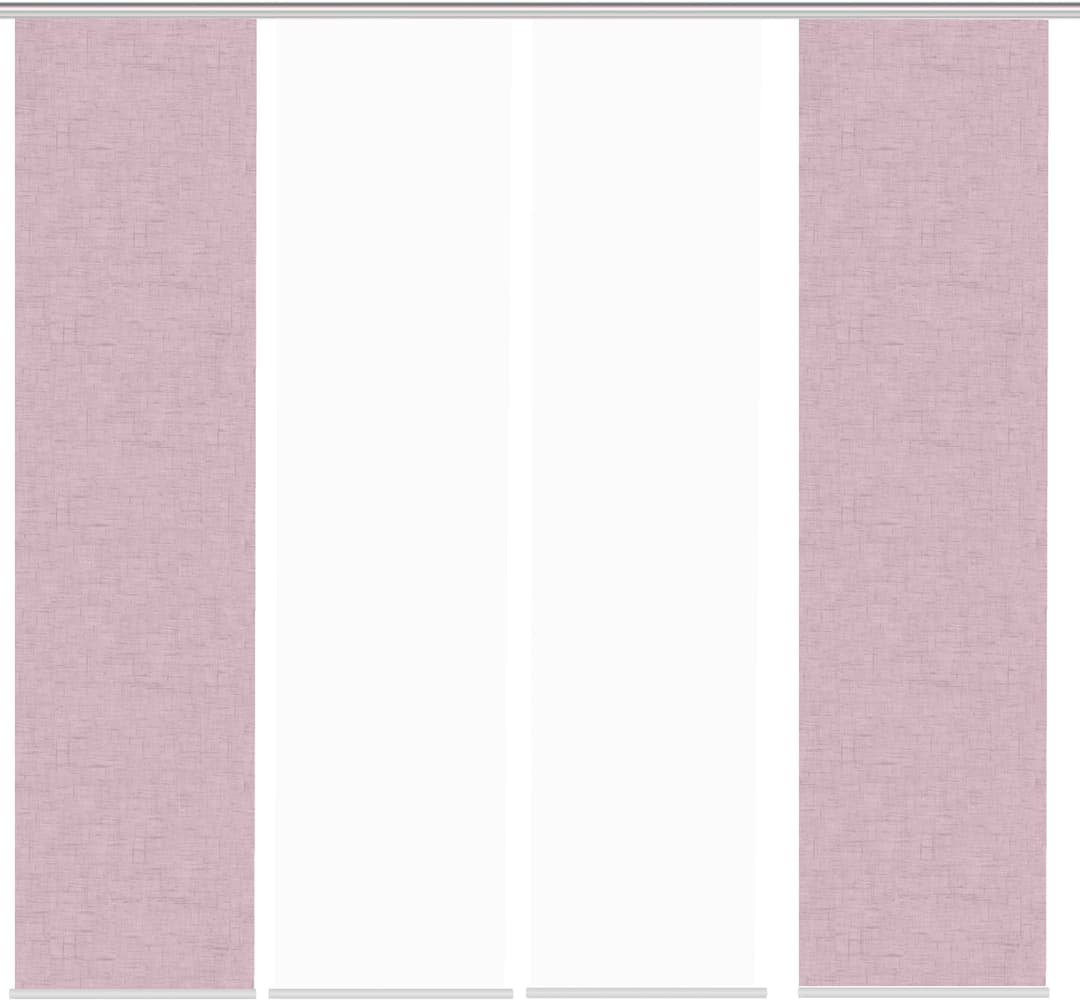 Home Wohnideen Schiebegardine PIVE 4er Set | Rosa
