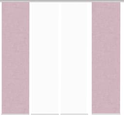 Home Wohnideen Schiebegardine PIVE 4er Set | Rosa