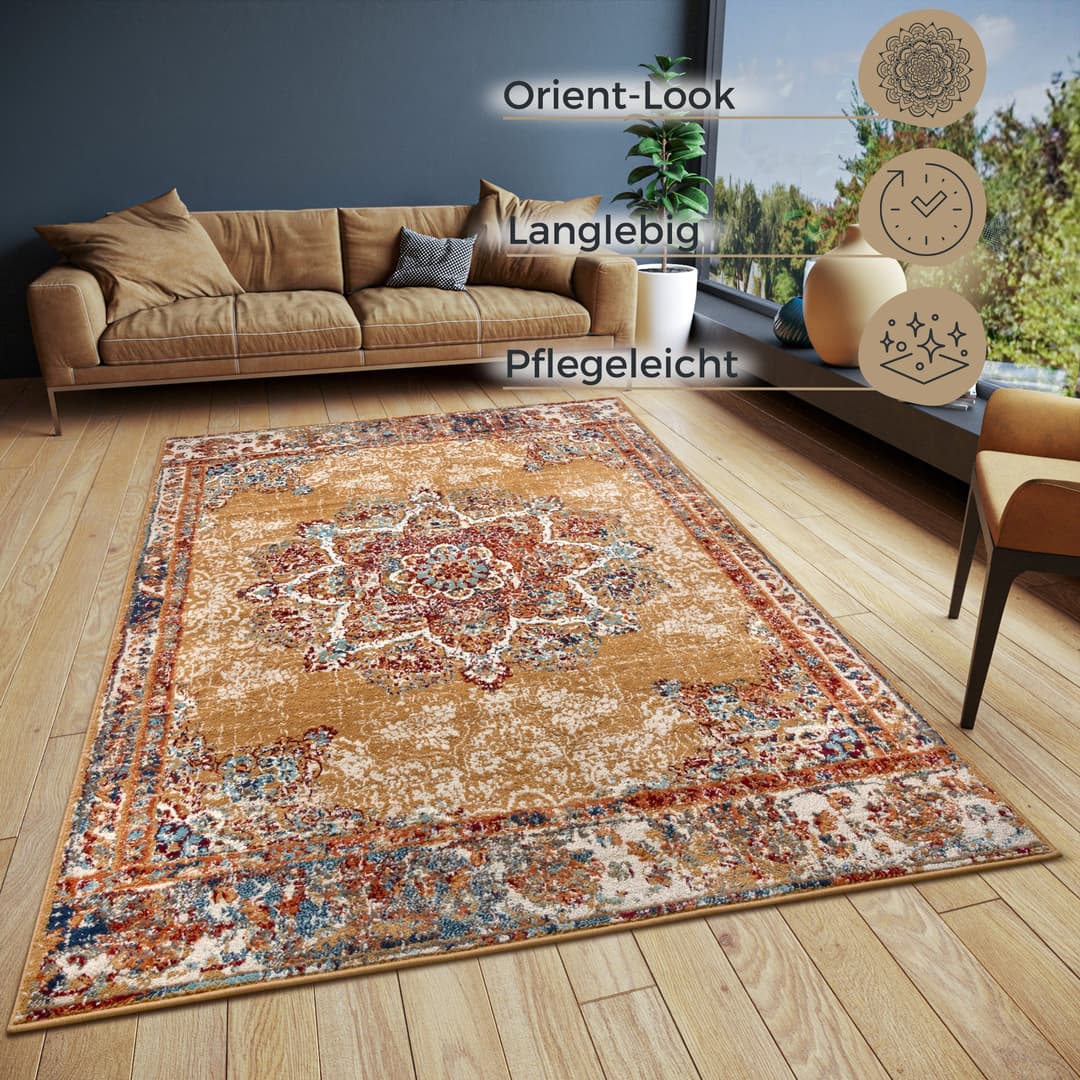 HANSE Home Teppich Maderno | Gold
