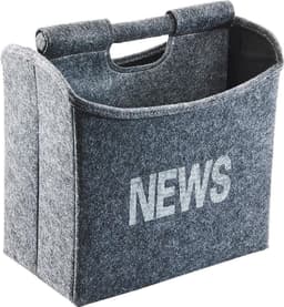 locker Zeitungsständer NEWS, faltbar | Grau