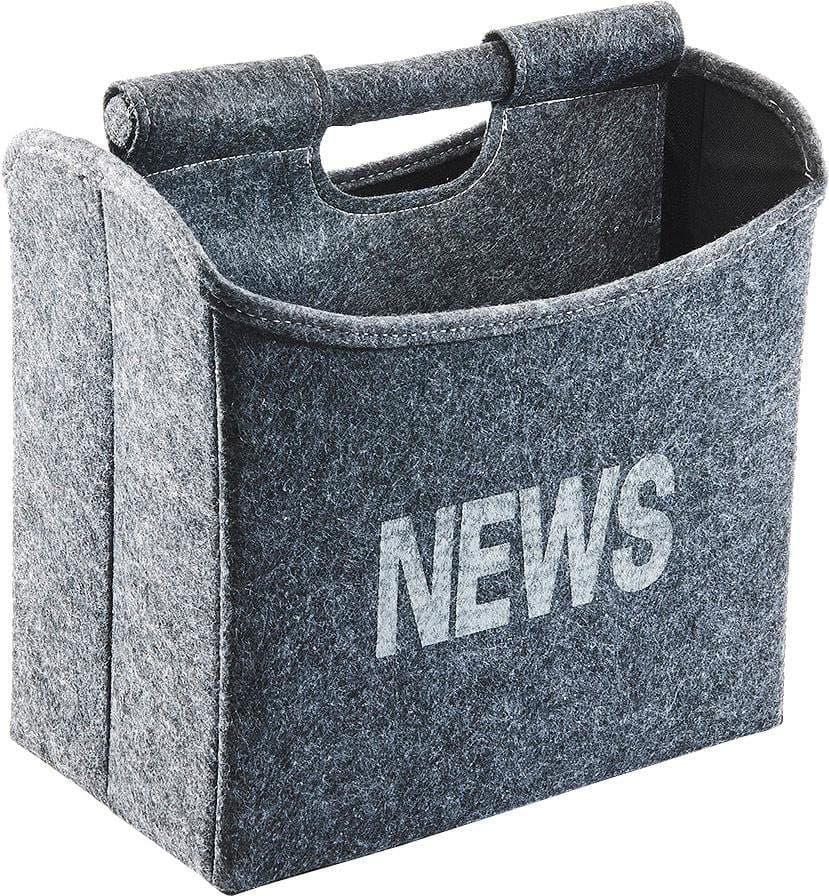 locker Zeitungsständer NEWS, faltbar | Grau