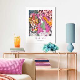 Reinders! Poster Matisse - Frau im lila Mantel | Mehrfarbig
