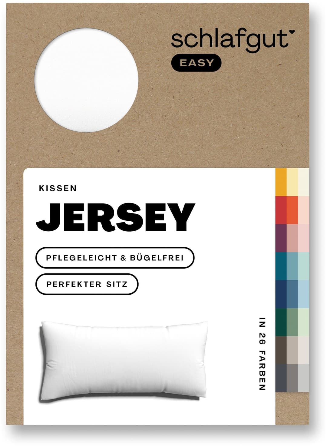 Schlafgut Kissenbezug EASY JERSEY | Weiß