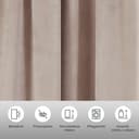 LeGer Home by Lena Gercke Vorhang Samt Ladina | Beige 3