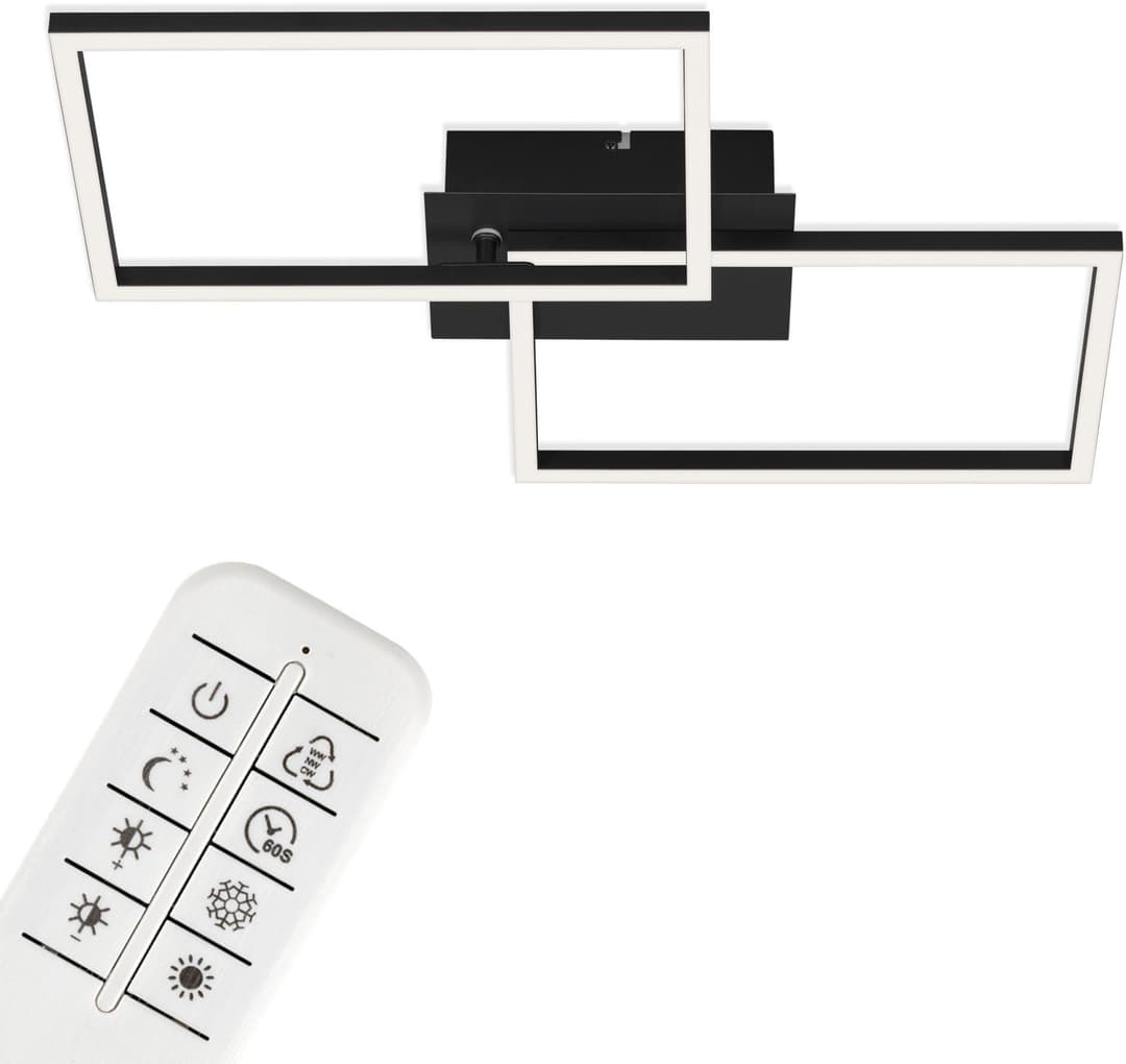 Briloner Leuchten LED Deckenleuchte 3149015 FRAME | Schwarz