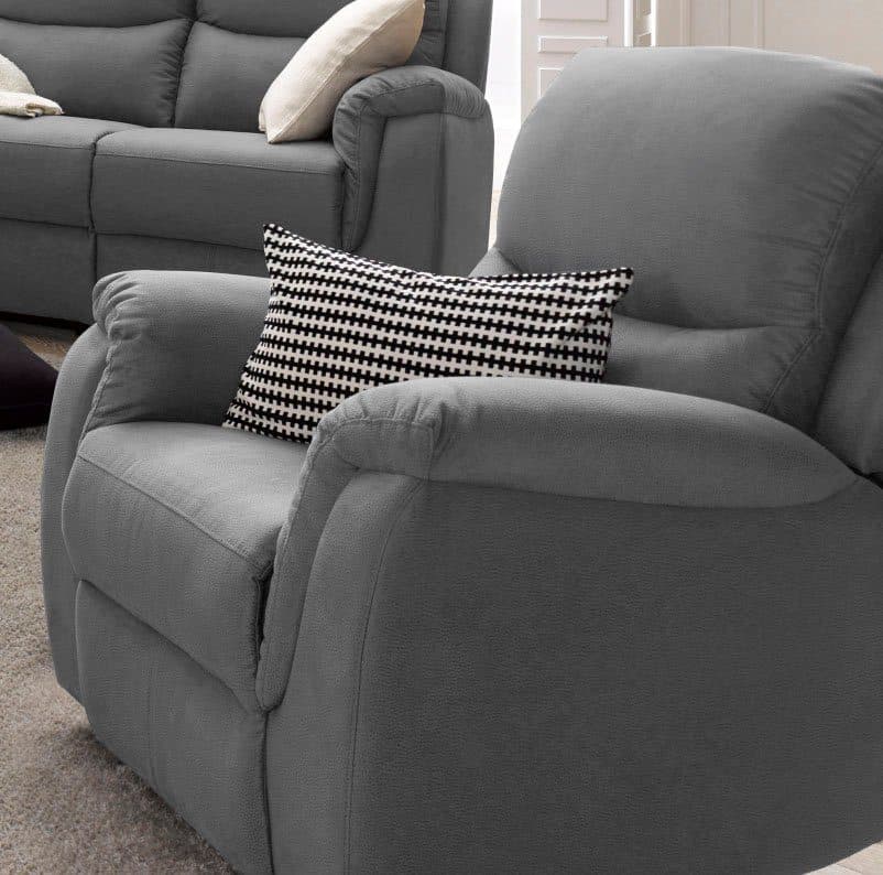 ATLANTIC home collection Relaxsessel Diana | Grau