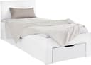 rauch Bett Einzelbett Doppelbett Stauraum FLEXX | Weiß