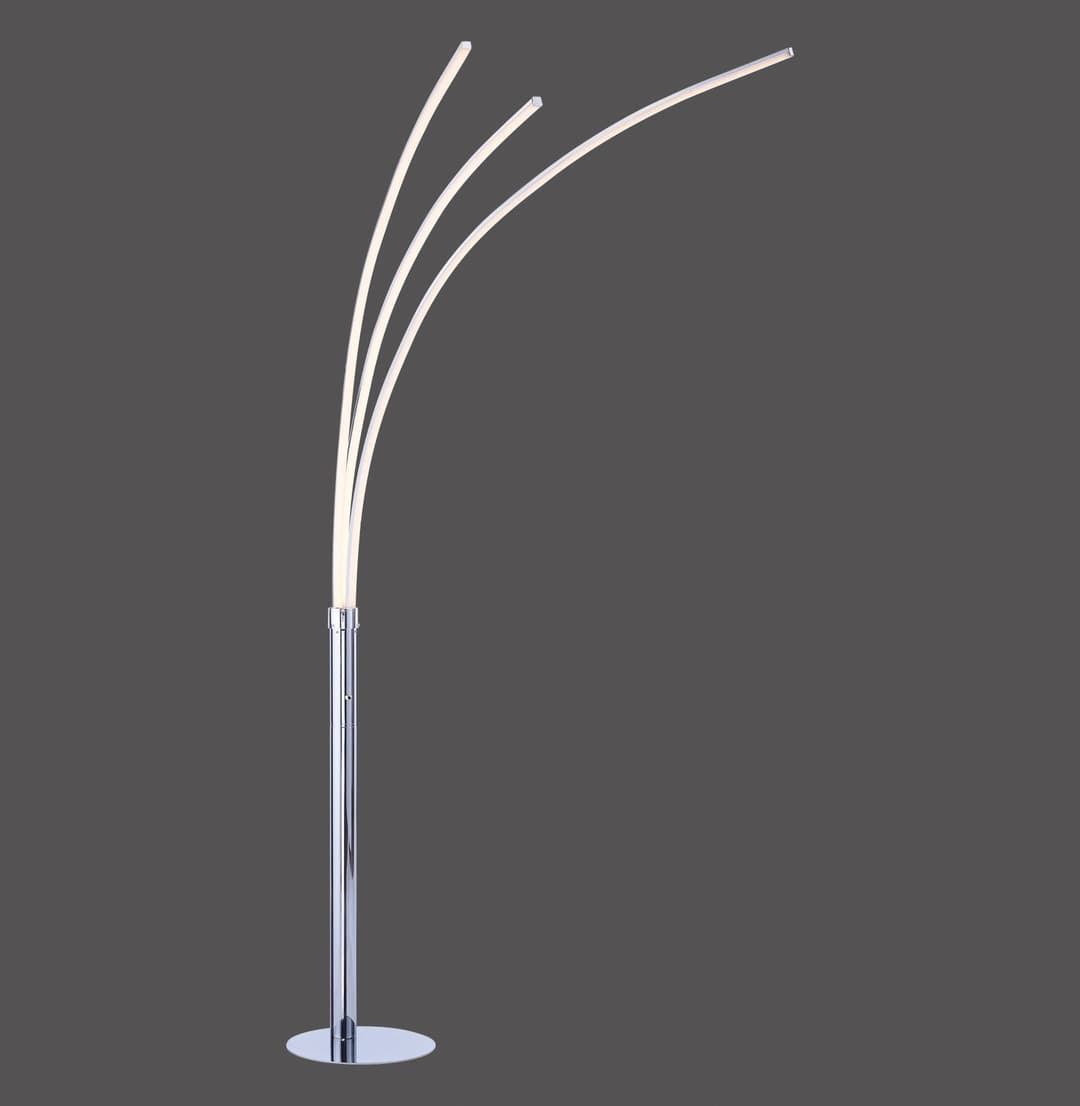 JUST LIGHT LED Stehlampe MAJA | Silber