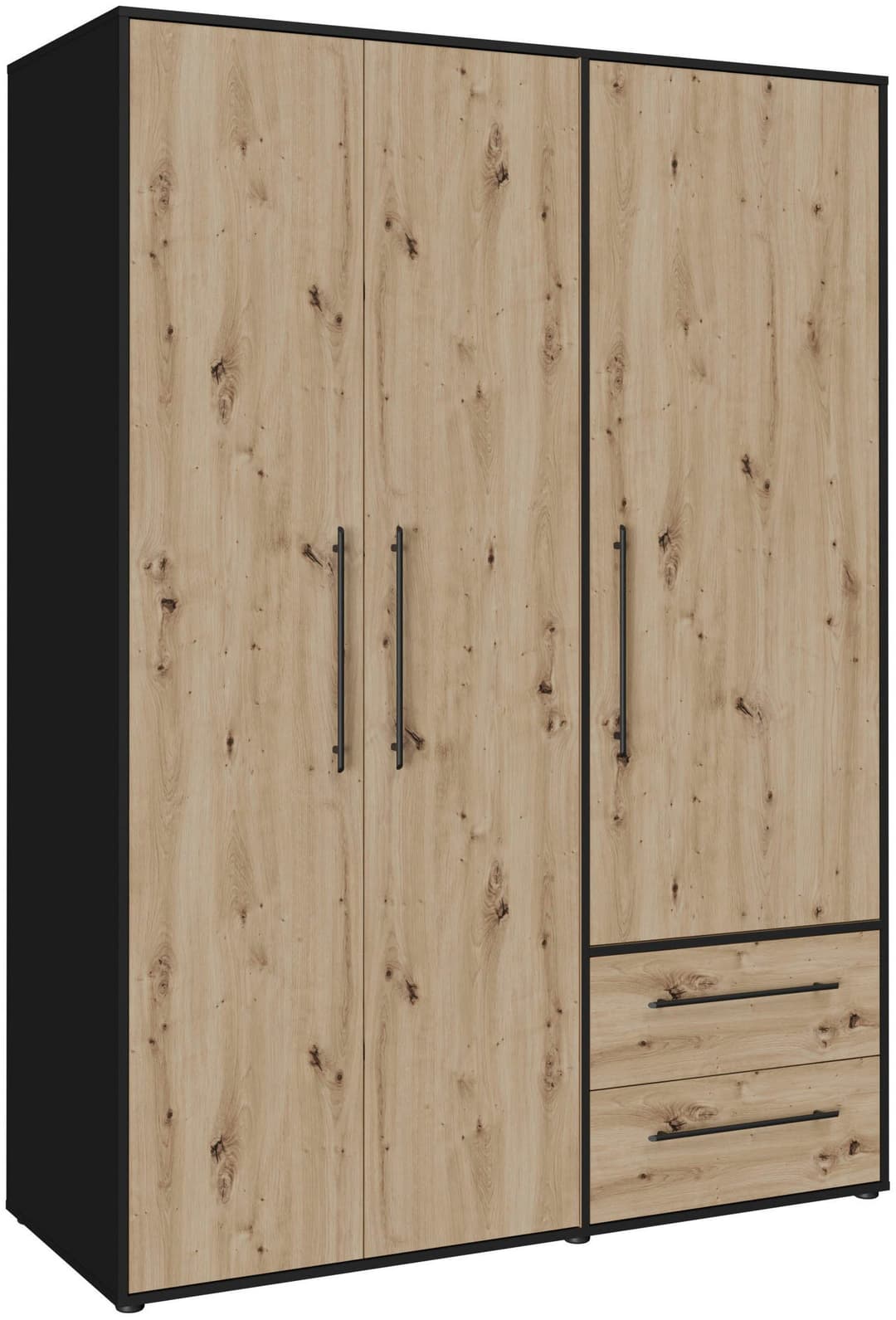 FORTE Mokkaris Kleiderschrank | Holztöne