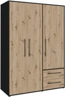 FORTE Mokkaris Kleiderschrank | Holztöne