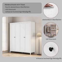OTTO home Kleiderschrank Borkum | Weiß