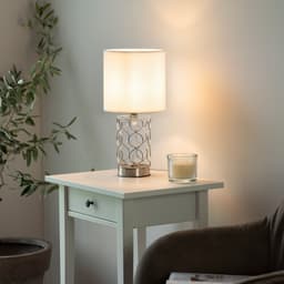 JUST LIGHT Tischleuchte DEVA | Silber