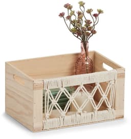 Zeller Present Dekokiste Aufbewahrungskiste Boho | Holztöne