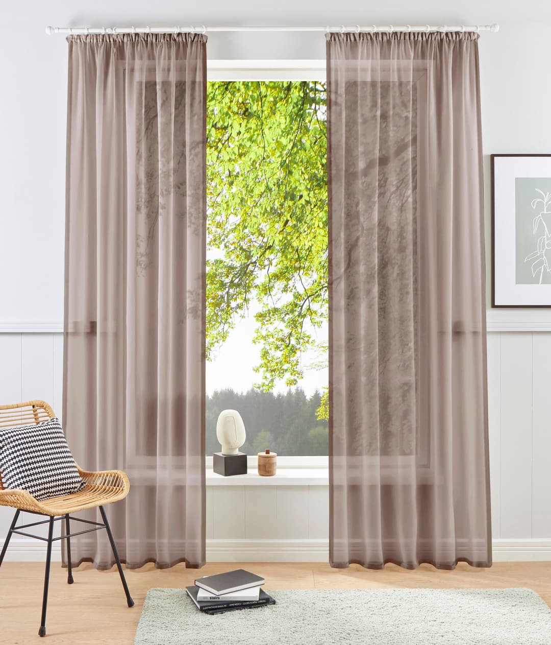 OTTO home Gardine XANA | Braun