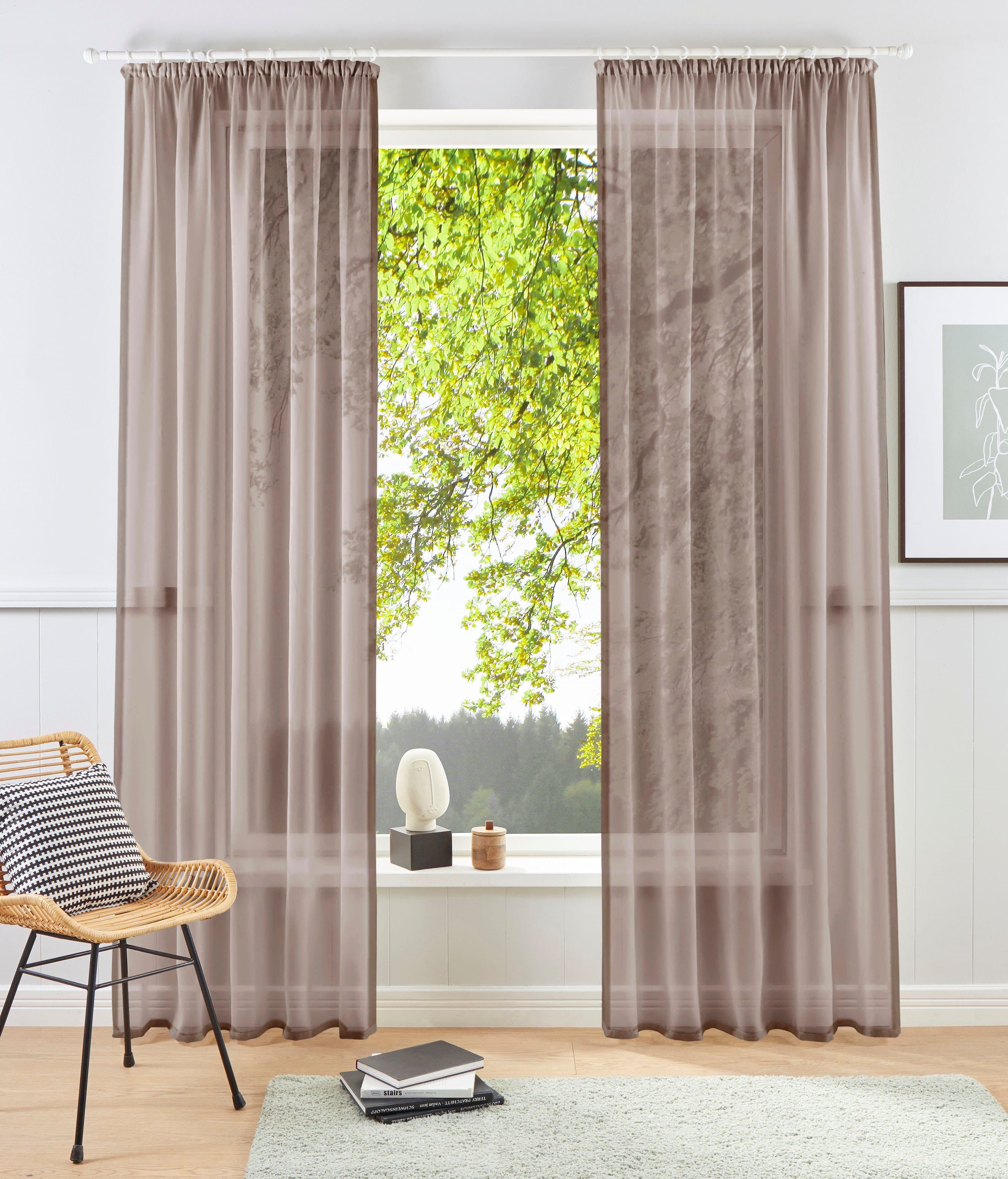 OTTO home Gardine XANA | Braun