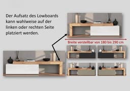OTTO home Lowboard Chronos TV-Board, T-Schrank | Braun