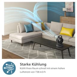 Philips Tischventilator CX3050/01 Serie 3000 | Schwarz