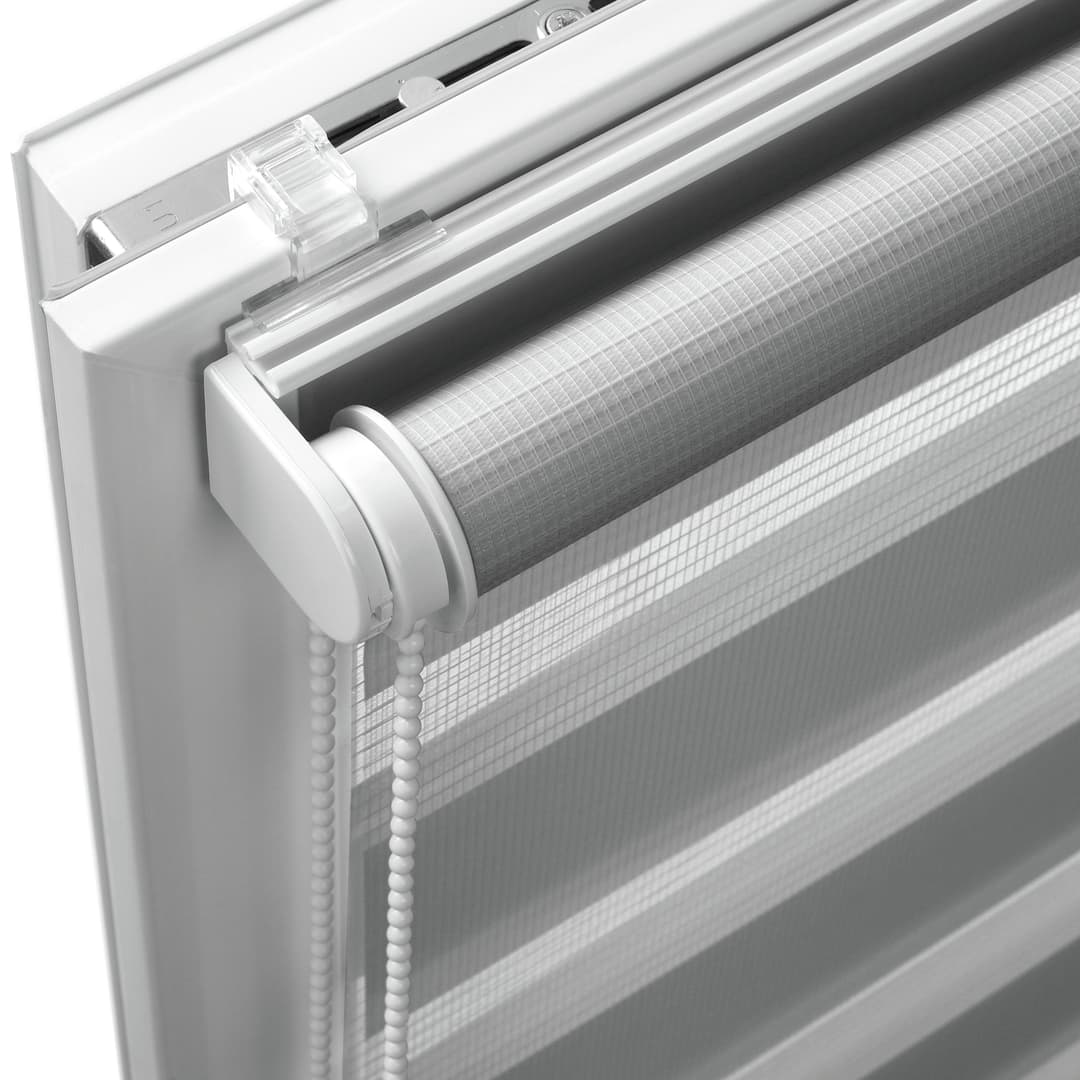 Doppelrollo Duo Klemmrollo | Grau