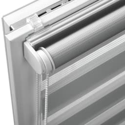 Doppelrollo Duo Klemmrollo | Grau