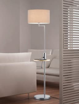 TRIO Leuchten Stehlampe Claas | Grau
