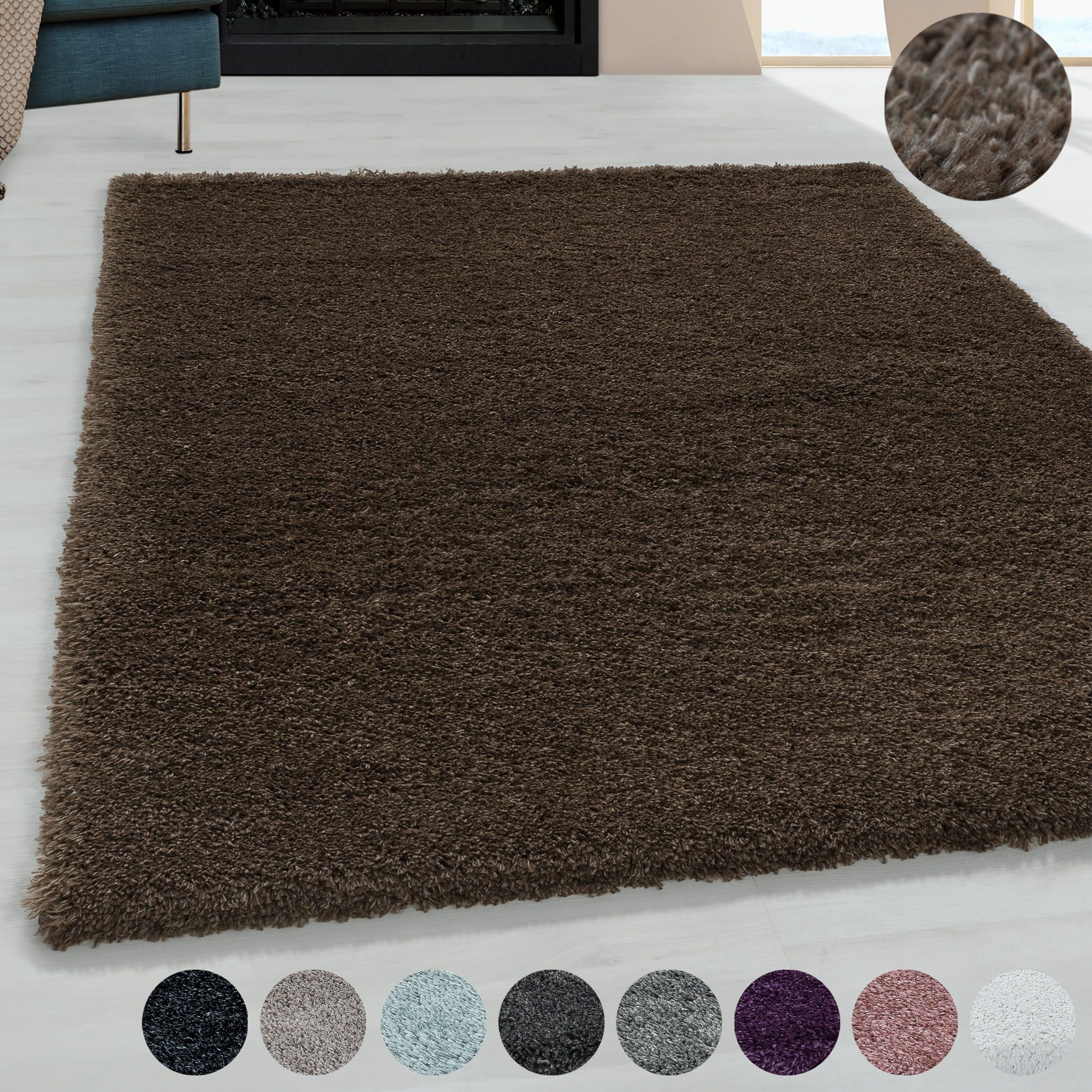 Ayyildiz Teppiche Hochflor-Teppich FLUFFY 3500 | Braun