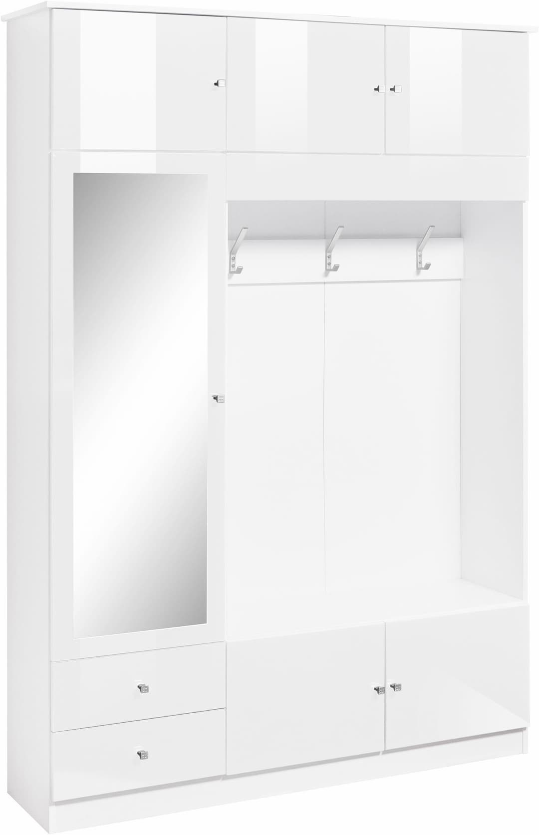 borchardt Möbel Garderobenschrank Kompakta | Weiß